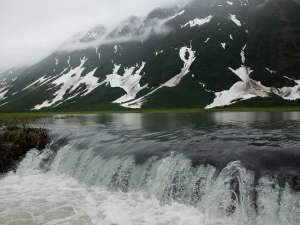 Snowmelt towards the sea