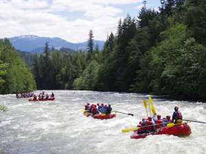 Rafting on the Stien River