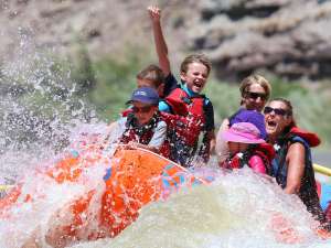 Splashy fun on the Colorado River, Moab Utah