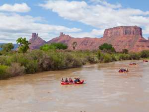 Colorado River rafting near Moab, Utah