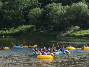 Tubing on the Delaware