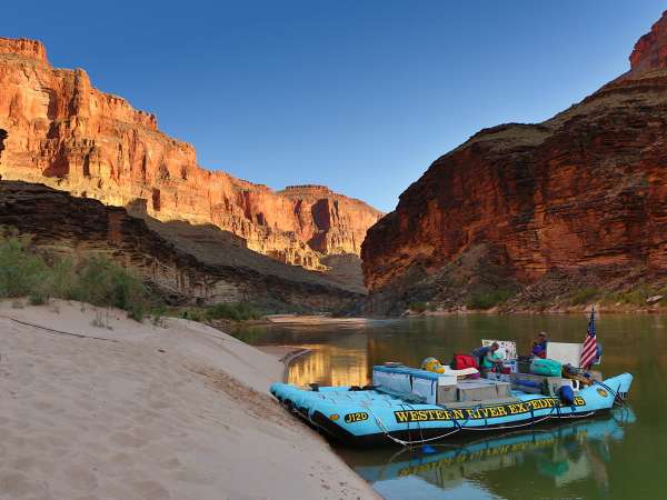 Western River Exp Grand Canyon Upper Jrig Camp Sunset Copy