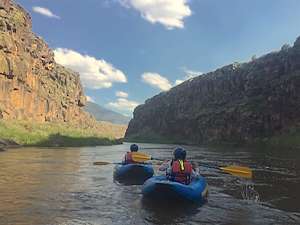 Sunset float in New Mexico