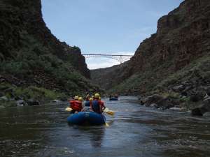 Taos Box under the bridge