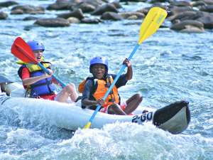 Inflatable Kayak on the Upper New River